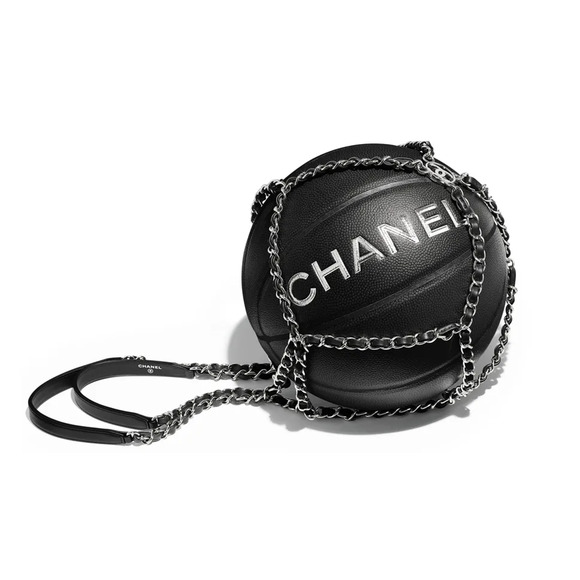 Chanel 19A Runway Rare Collectible Black Silver Chain Net Harness Basketball Bag - Picture 1 of 9